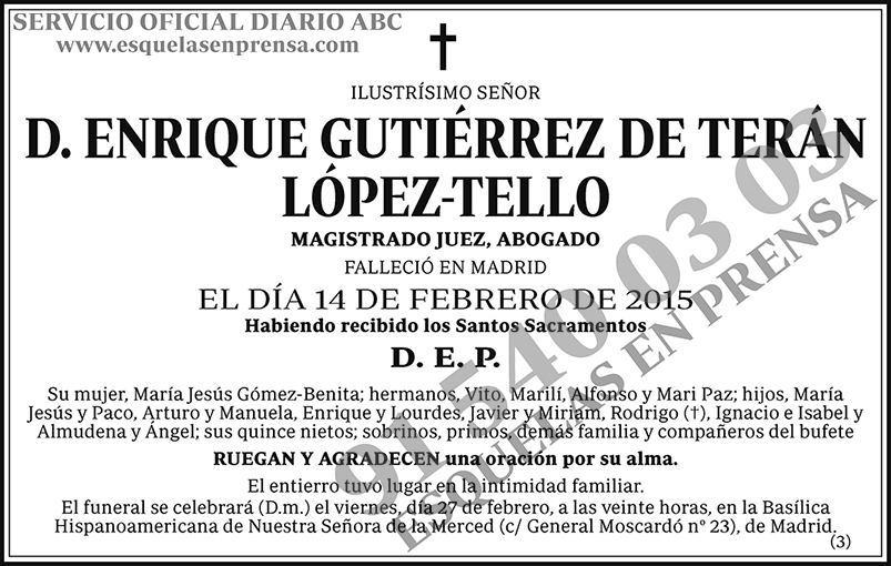 Enrique Gutiérrez de Terán López-Tello